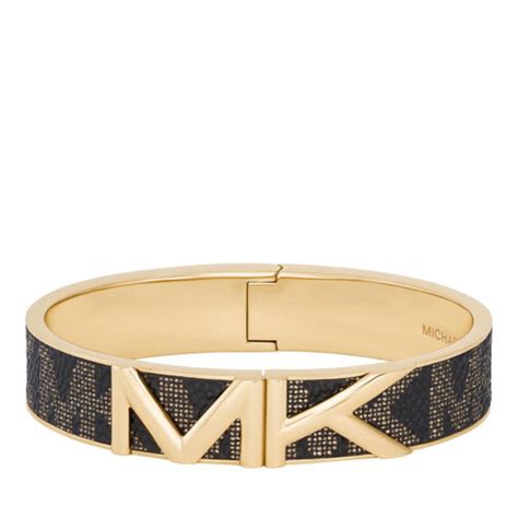 armreif michael kors schwarz gold|michael kors gold bracelet.